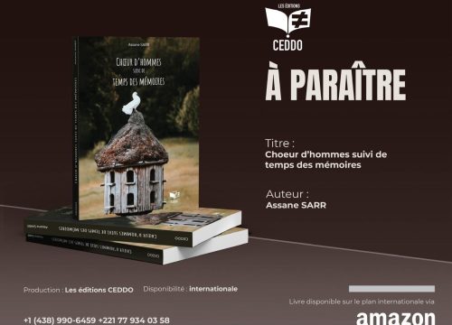 Récente parution de l’ouvrage de Assane sarr, poète journaliste